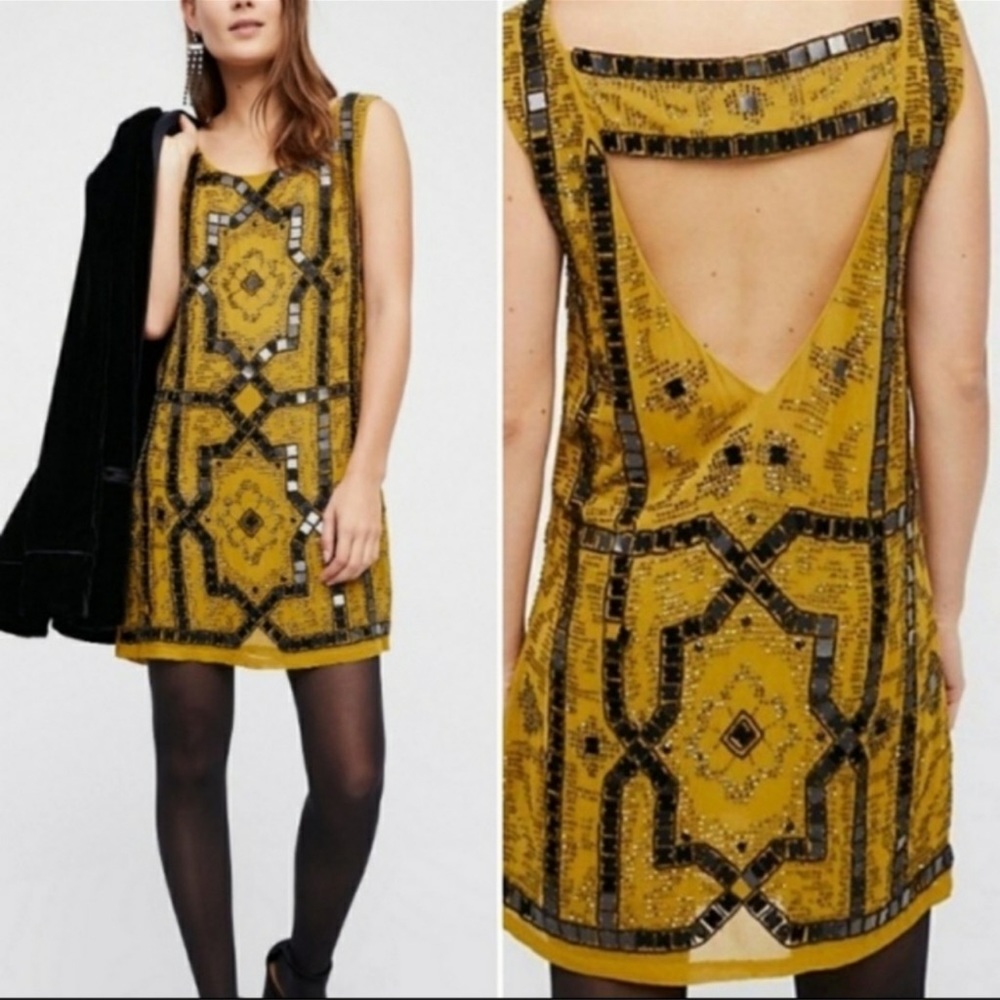 Free People Speak Easy Dress Moss NWOT